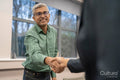 Business people shaking hands during meeting