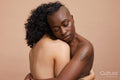 Studio portrait of happy couple