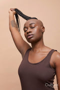 Portrait of beautiful woman with mohawk hair