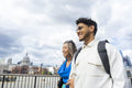 United Kingdom, London, Tourist couple enjoying city break
