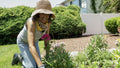 Senior woman gardening