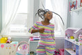 Girl dancing in her room
