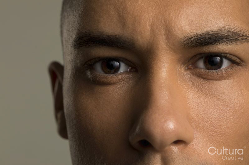 Close-up of serious man