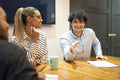 Business people having meeting in board room