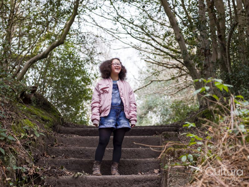 Portrait of girl in park