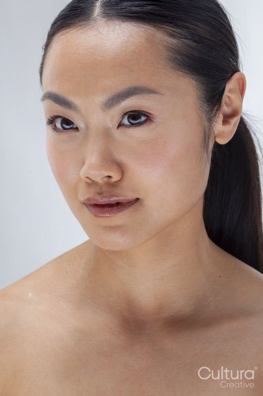 Studio portrait of woman