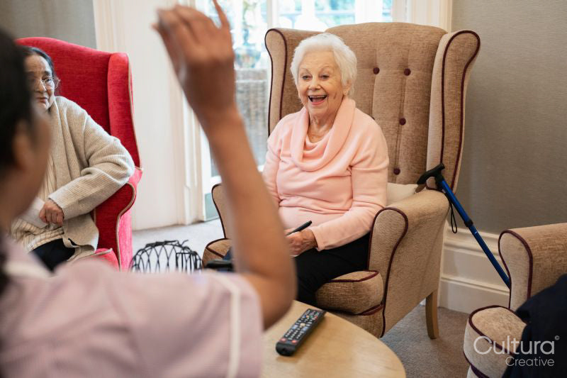 People playing bingo at nursing home