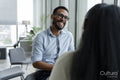 Business people having meeting in modern office