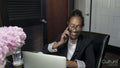 Senior woman talking on phone