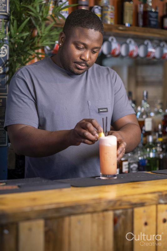 Bartender preparing cocktail