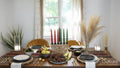 Table set for Kwanzaa celebration