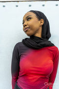 Portrait of young woman wearing hijab