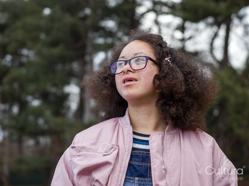 Portrait of girl in park