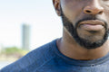 Close up of mid adult mans beard