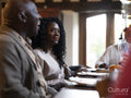 Family members sitting at table