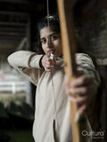 Young woman at archery training