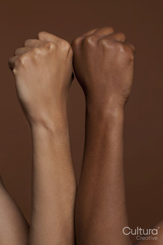 Close-up of female fists