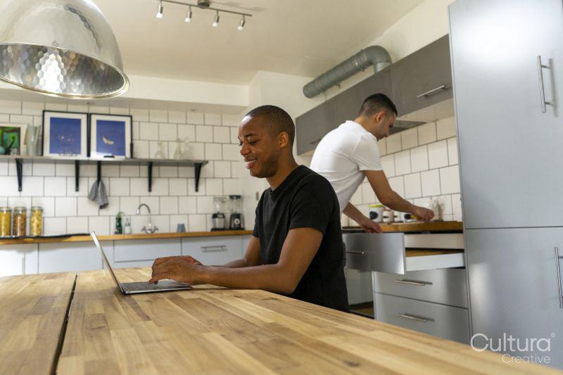 couple in kitchen