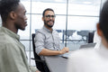 Business people having meeting in office