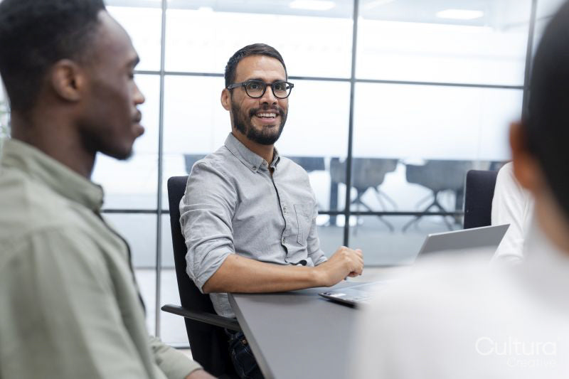 Business people having meeting in office
