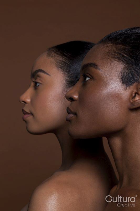 Profile view of young women