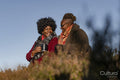 Two senior women in nature
