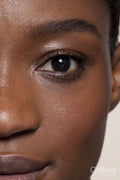 Studio close up of face of beautiful woman