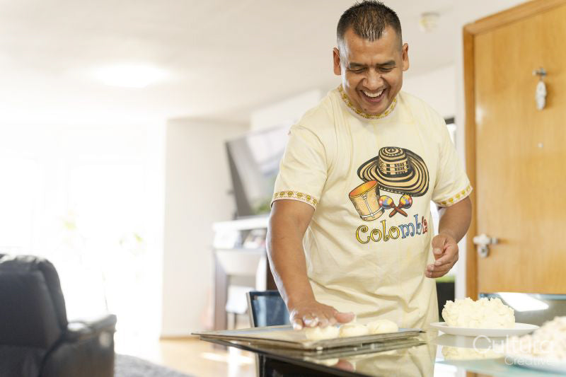 Mature man preparing food at home