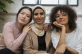 Portrait of smiling women