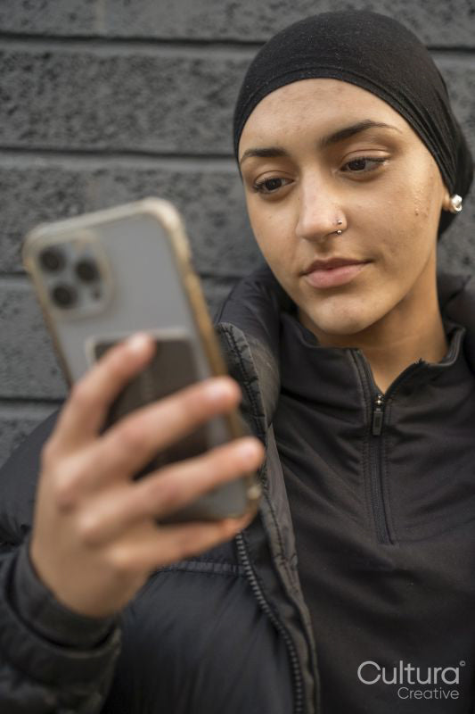 Young woman using smartphone