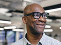 Portrait of mature man in office space