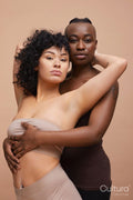Studio portrait of happy couple