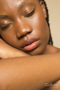 Close-up of woman with eyes closed