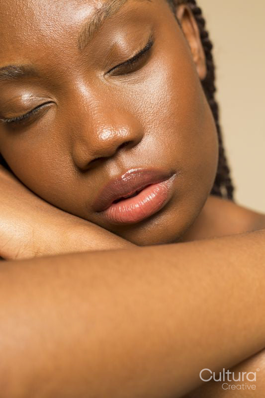 Close-up of woman with eyes closed